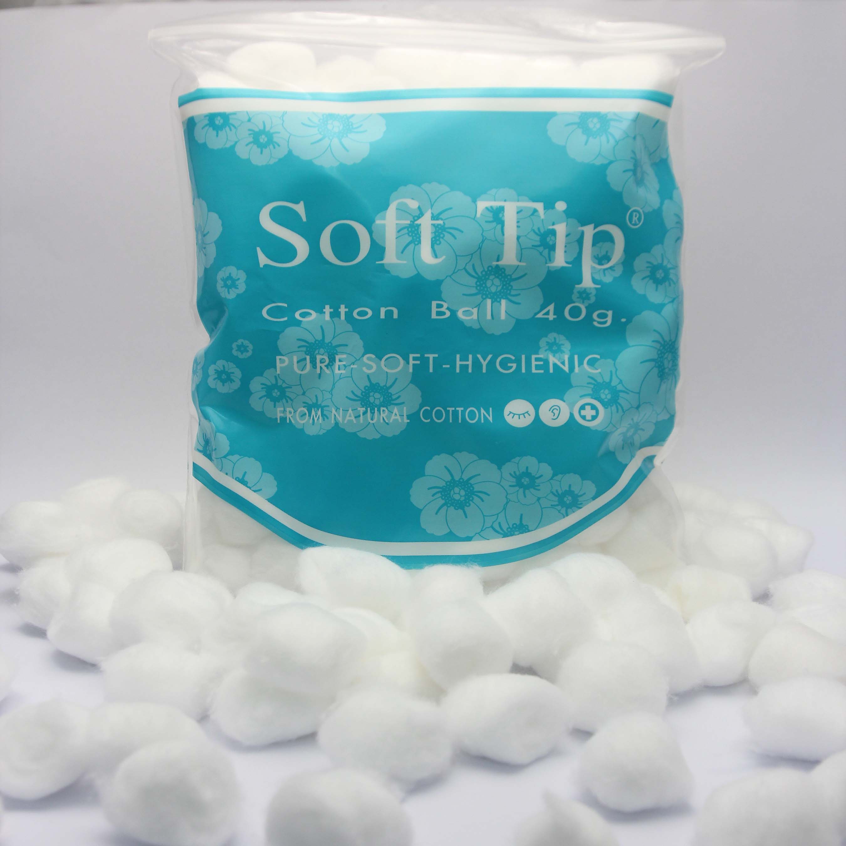 Soft Tip Cotton Ball 40g